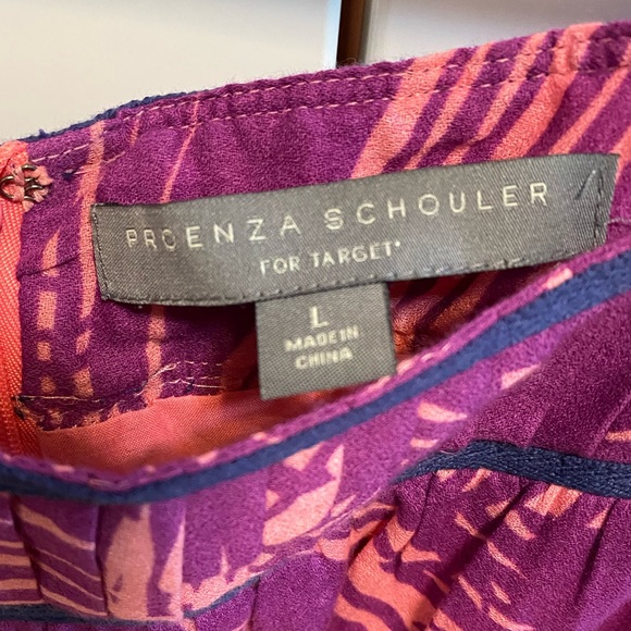 Provenza Schuler Tropical Pink & Purple 🌴 Palm leaves Leaves Lightweight Dress - Picture 4 of 15